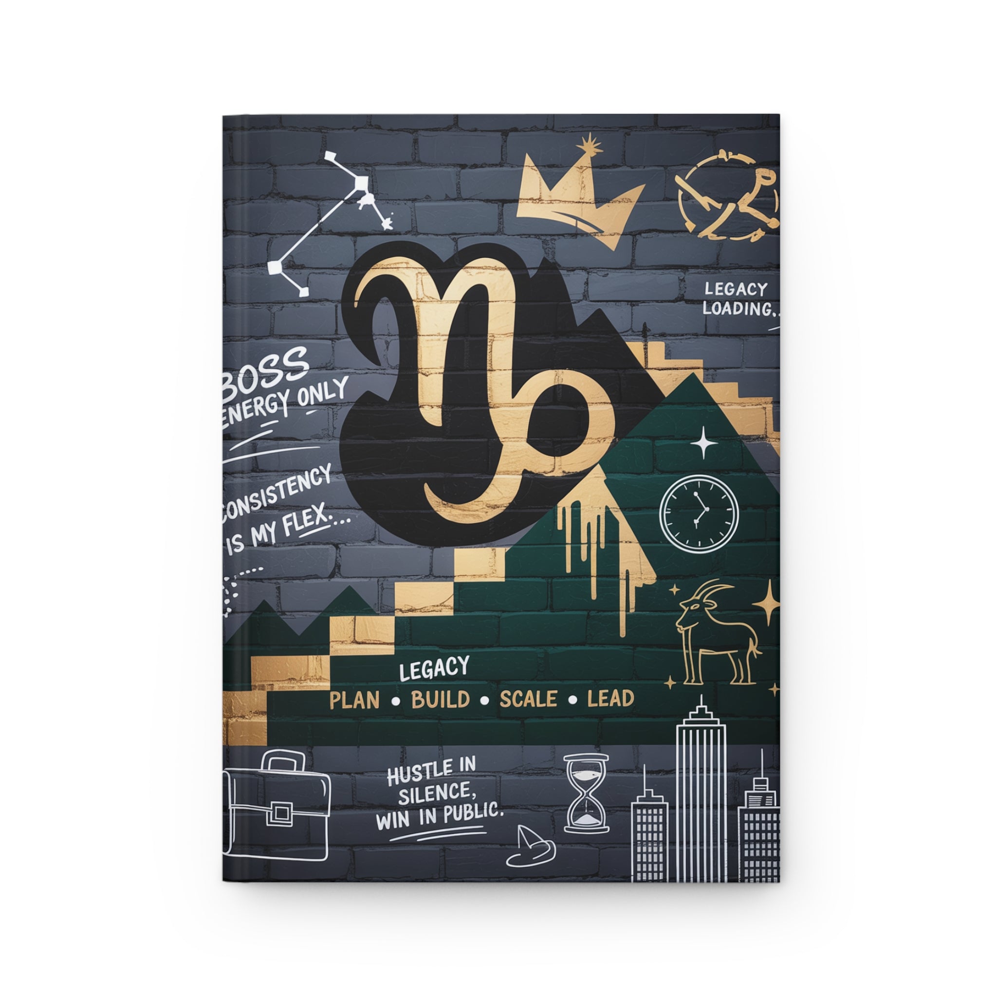 Capricorn Hardcover Journal | Inspirational Notebook for Bosses | Daily Planner, Art Journal, Gift for Her, Motivational Writing, [...]