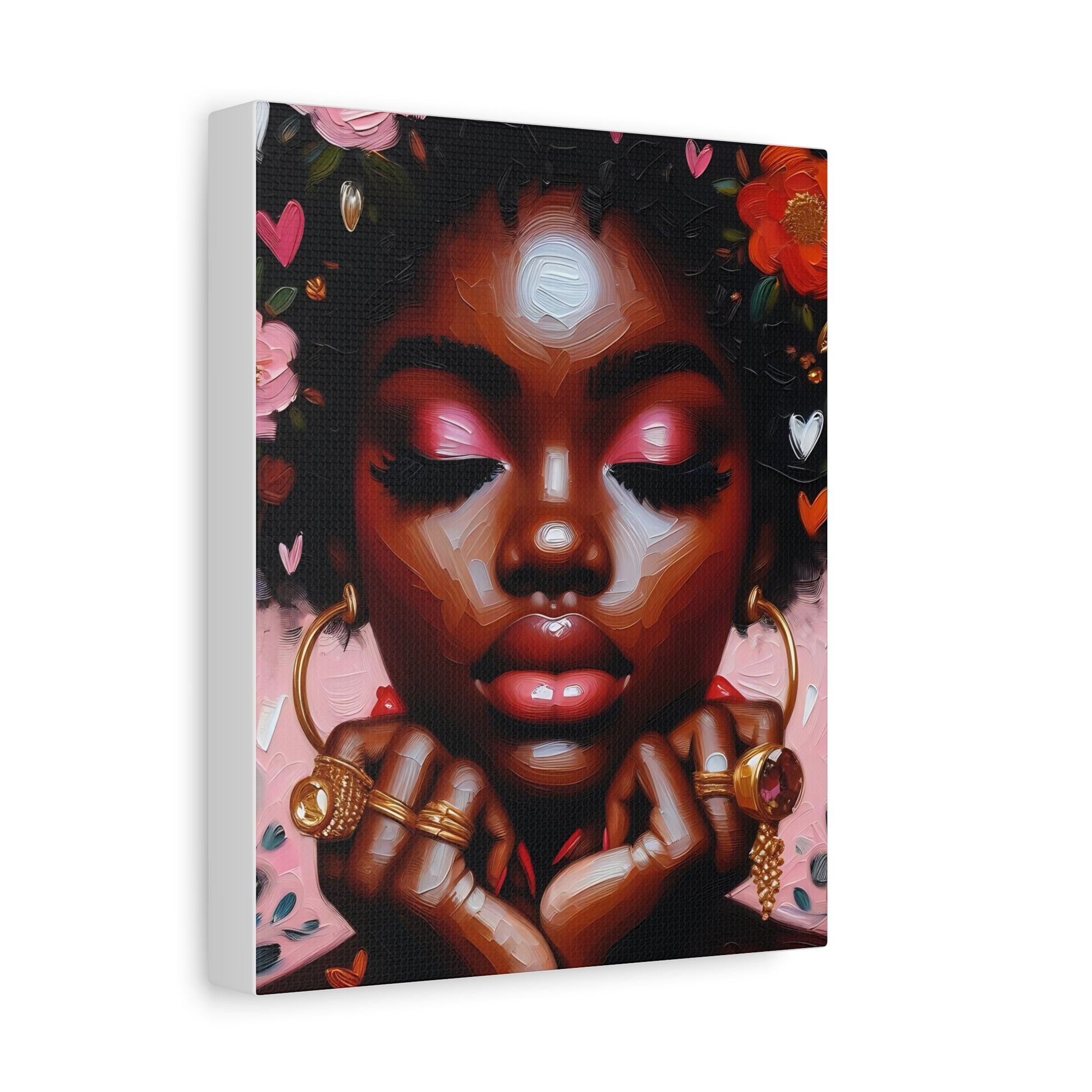 Vibrant Wall Art Canvas, Home Decor, Inspirational Gift, Black History Month, Art Lovers, Unique Wall Hanging, Affirmation Display