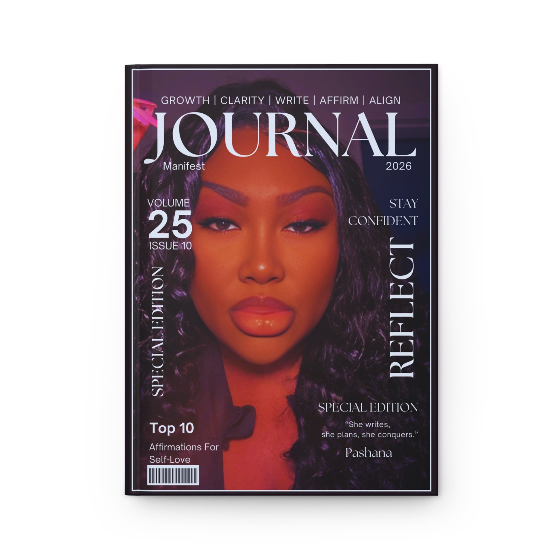 Personalized Hardcover Journal – Custom Magazine-Inspired Design