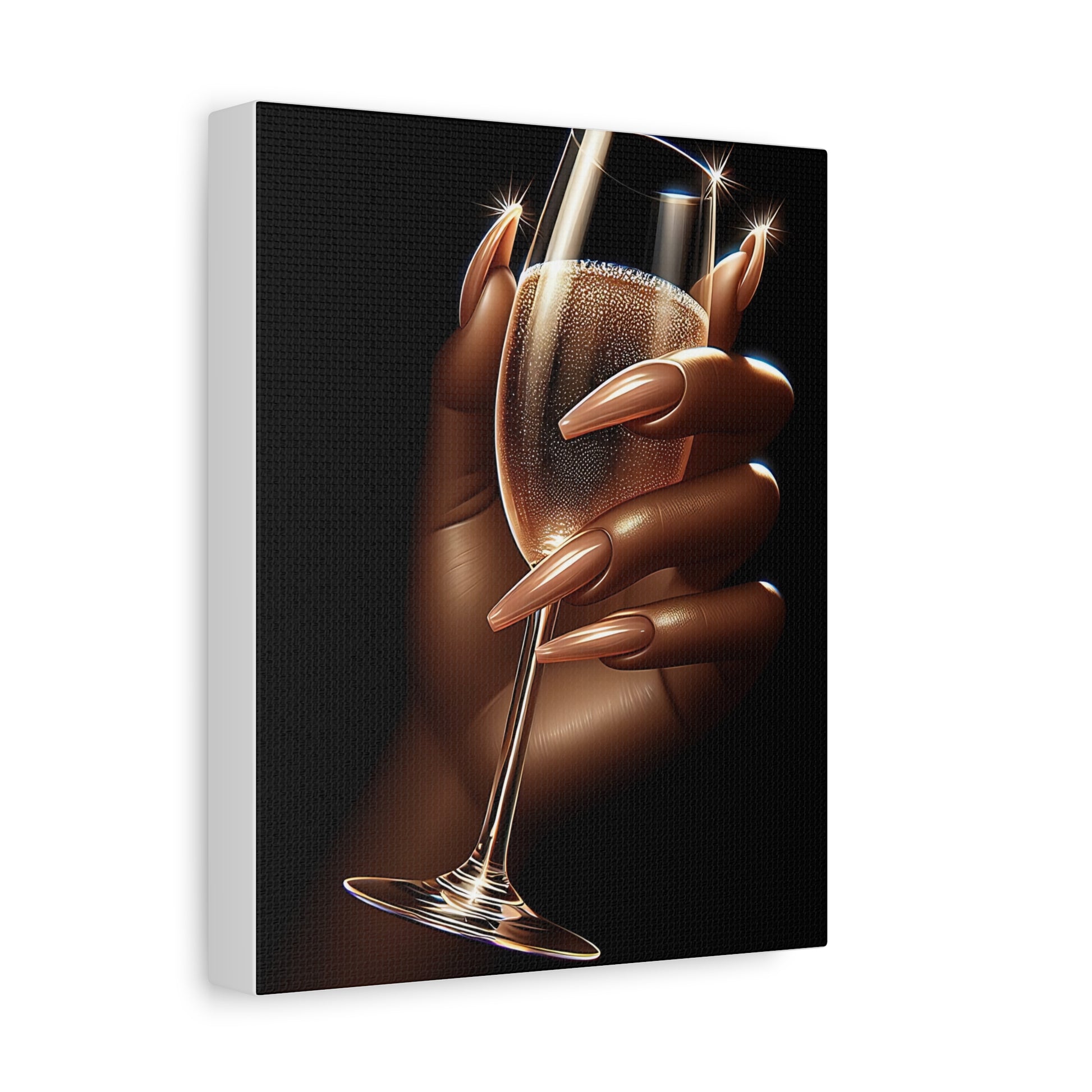 Elegant Champagne Toast Canvas Wall Art, Glamorous Home Decor, Chic Gift for Celebrations, Cocktail Party Art, Stylish Living Room [...]