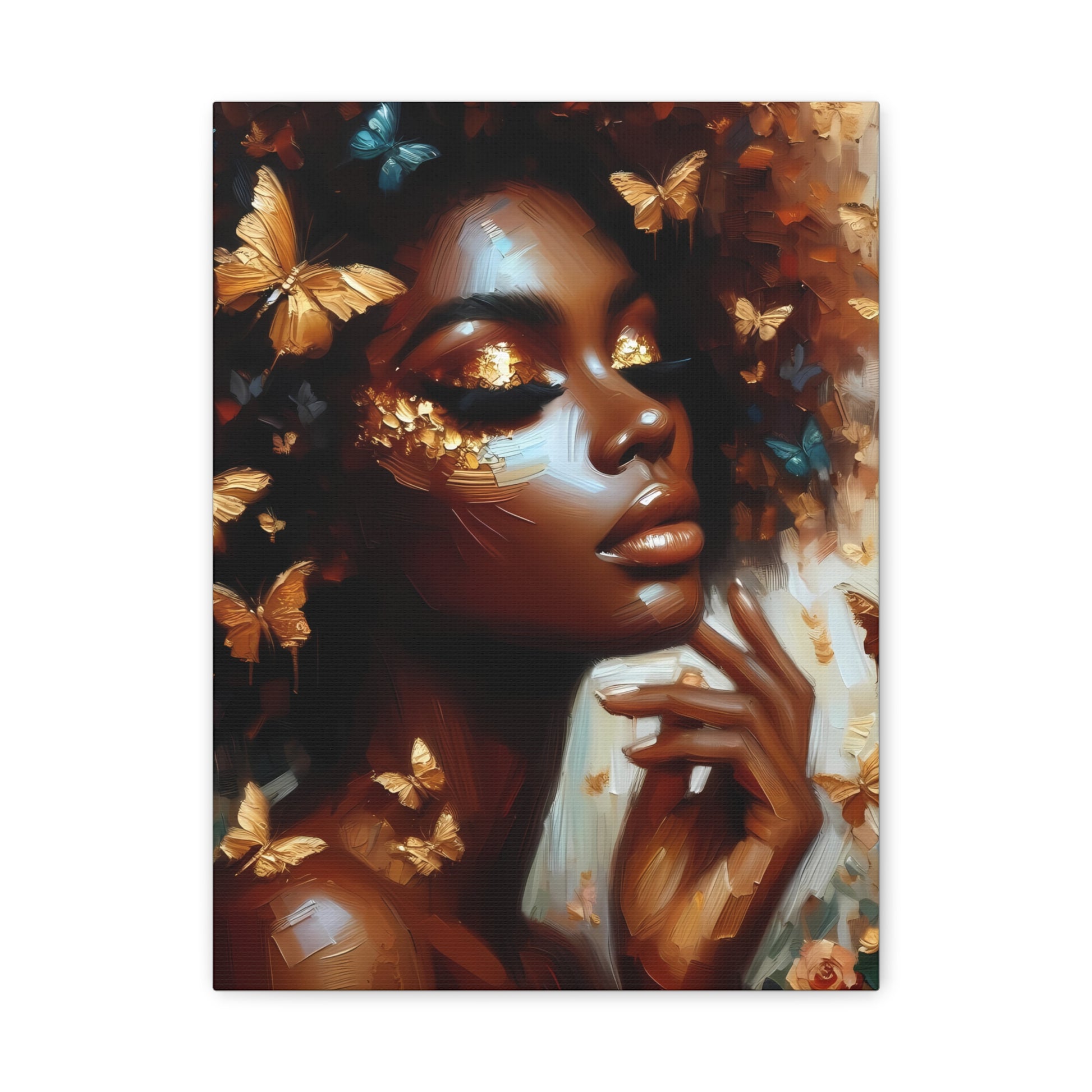 Butterfly Elegance Canvas Art, Inspirational Home Decor, Wall Art for Bedroom, Living Room, Gift Idea, Butterfly Artwork