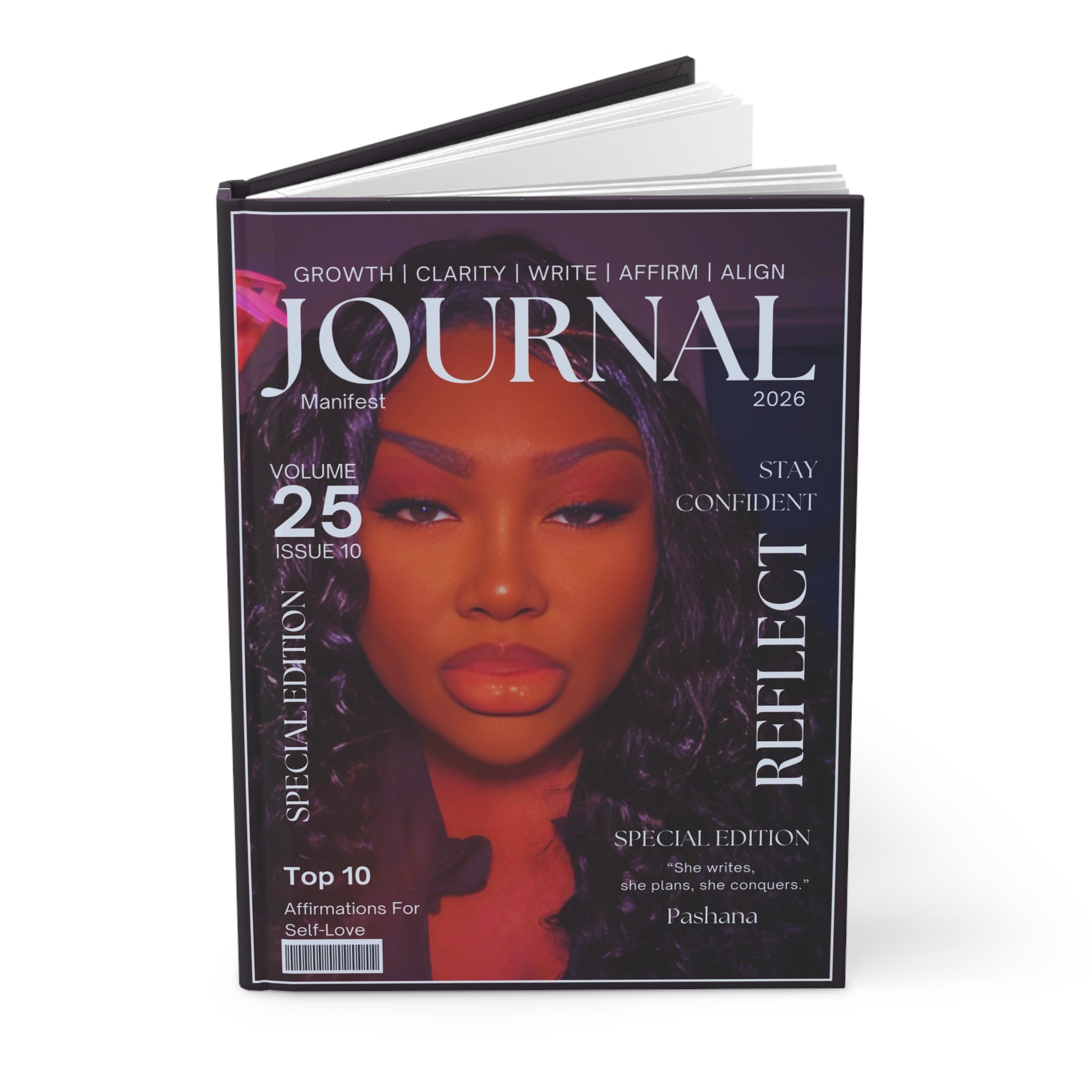 Personalized Hardcover Journal – Custom Magazine-Inspired Design