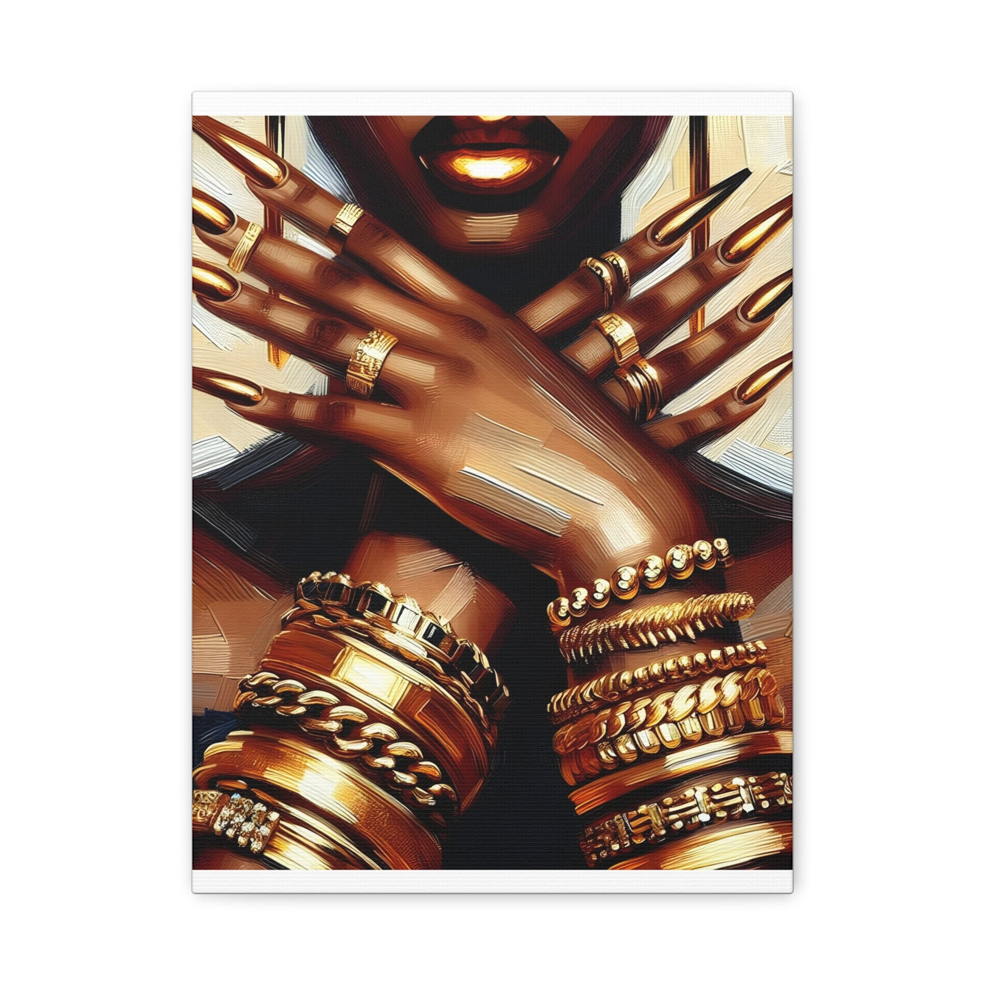 Stretched Matte Canvas Art Print - Bold Elegance for Home Decor, Modern Wall Art, Unique Gift Idea, Statement Piece, Living Room Decoration