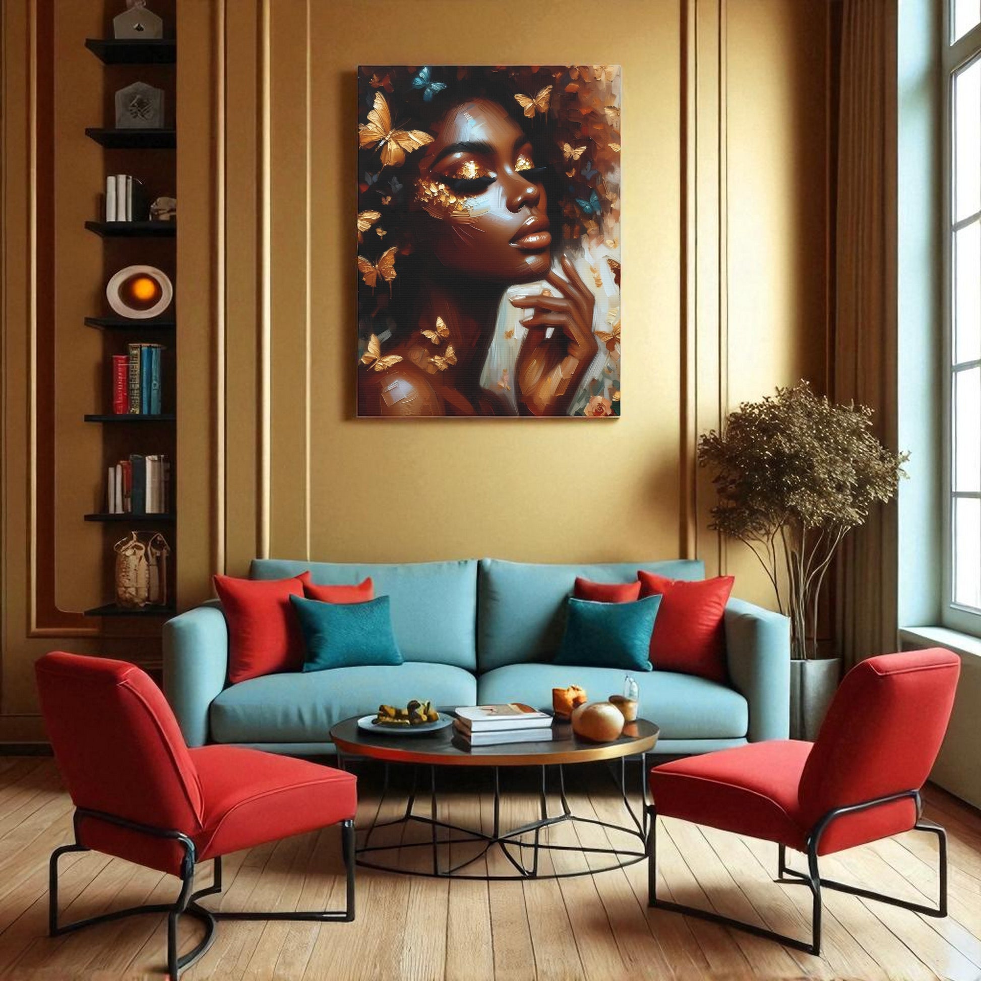 Butterfly Elegance Canvas Art, Inspirational Home Decor, Wall Art for Bedroom, Living Room, Gift Idea, Butterfly Artwork