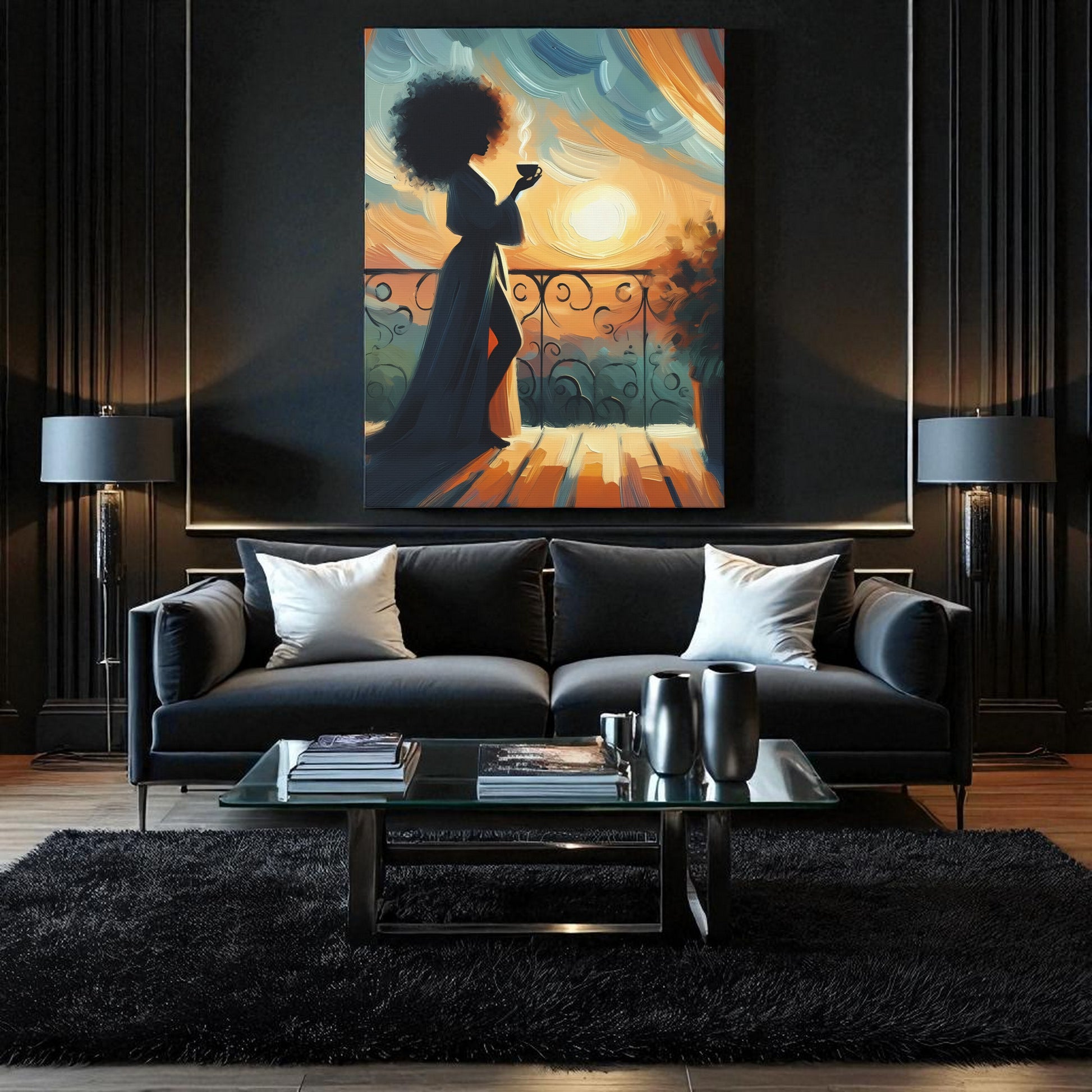 Sunrise Serenity Wall Art, Inspirational Home Decor, Canvas Print for Relaxation, Gift for Her, Cozy Living Room Accent