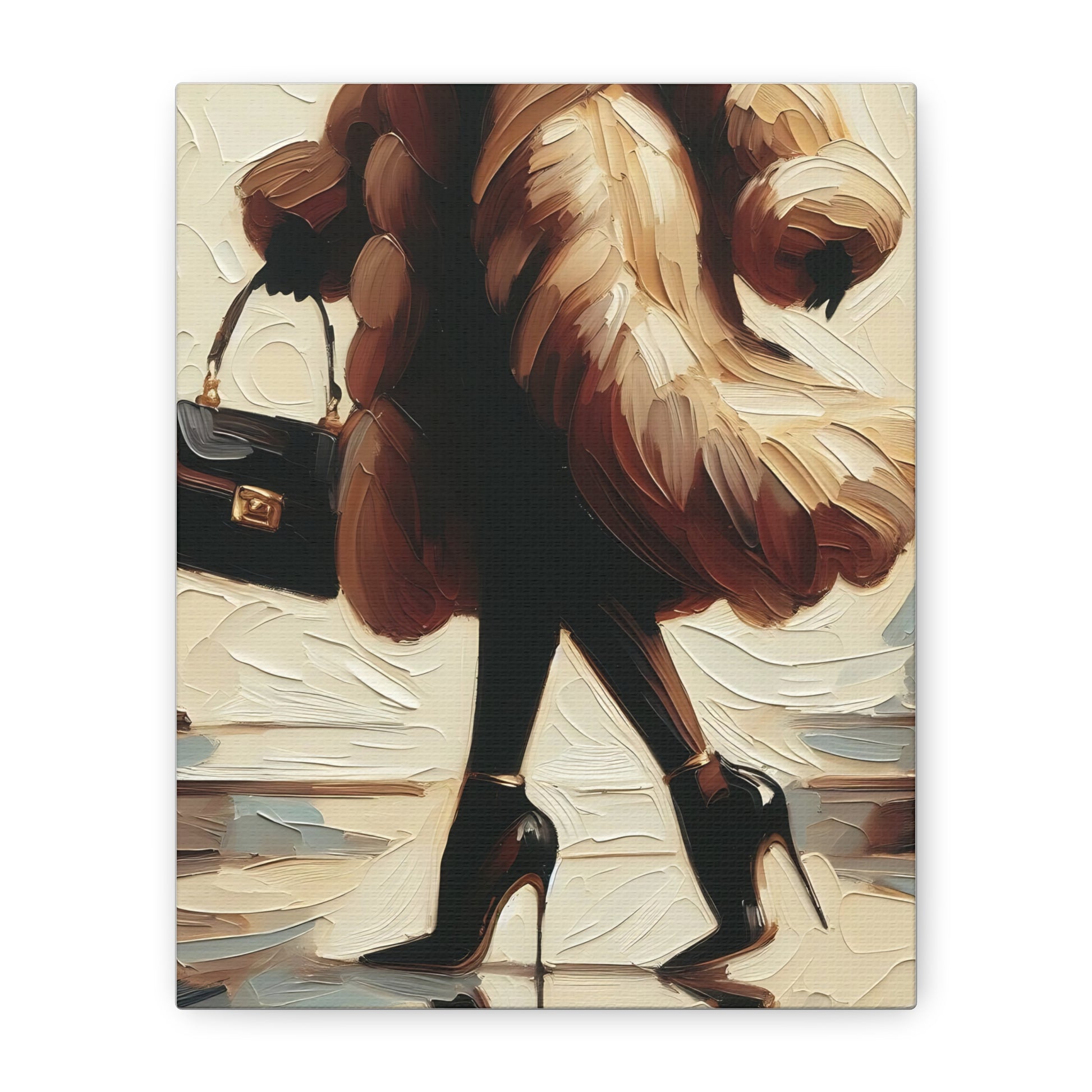 Chic Fashion Canvas Art, Stylish Home Decor, Modern Wall Art, Fashionista Gift, Elegant Gallery Print