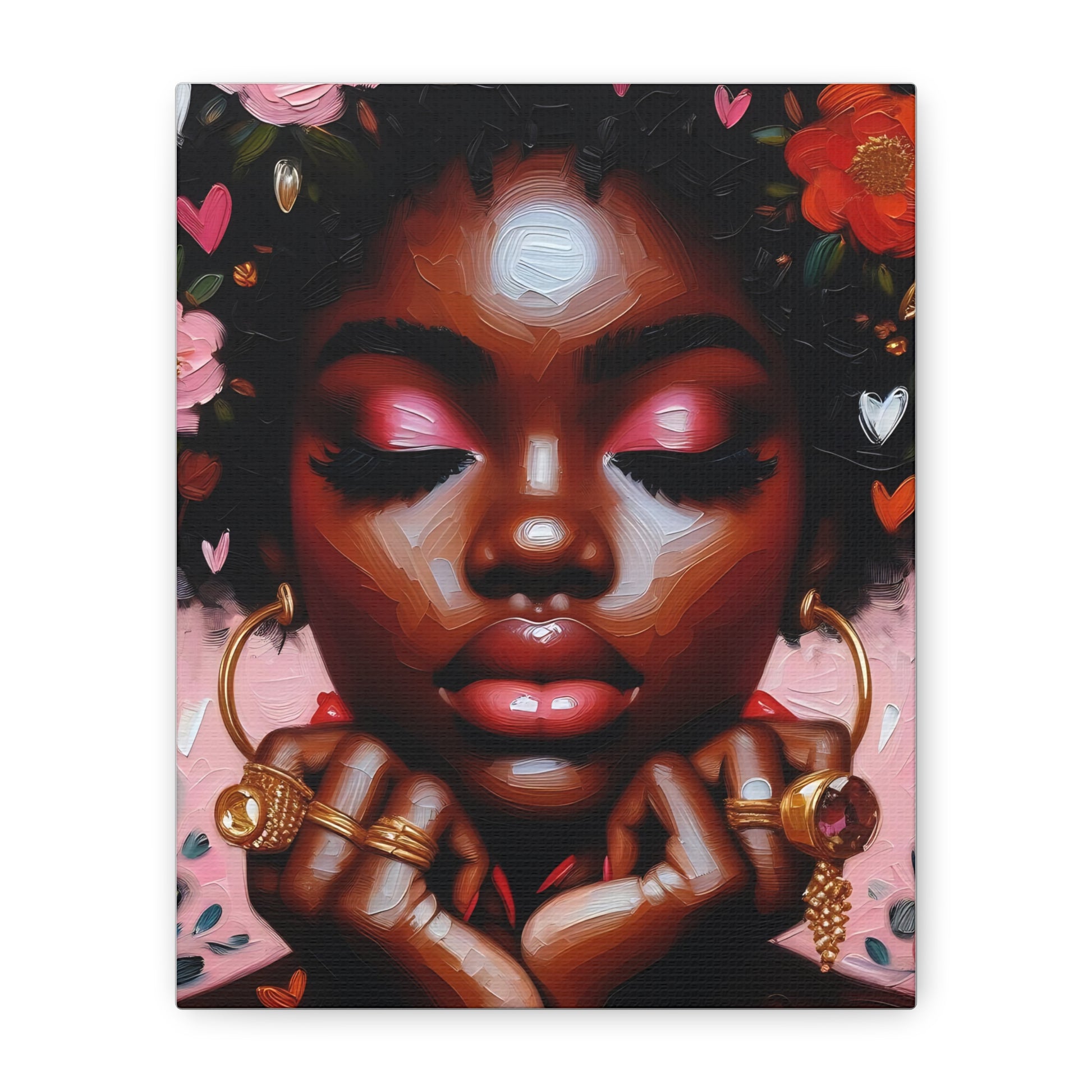 Vibrant Wall Art Canvas, Home Decor, Inspirational Gift, Black History Month, Art Lovers, Unique Wall Hanging, Affirmation Display