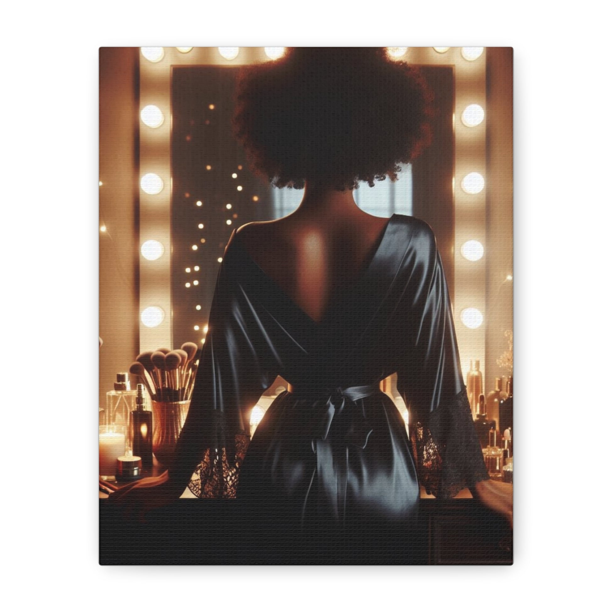 Elegant Matte Canvas Wall Art, Beauty Decor, Chic Home Accent, Gift for Makeup Lovers, Inspirational Artwork