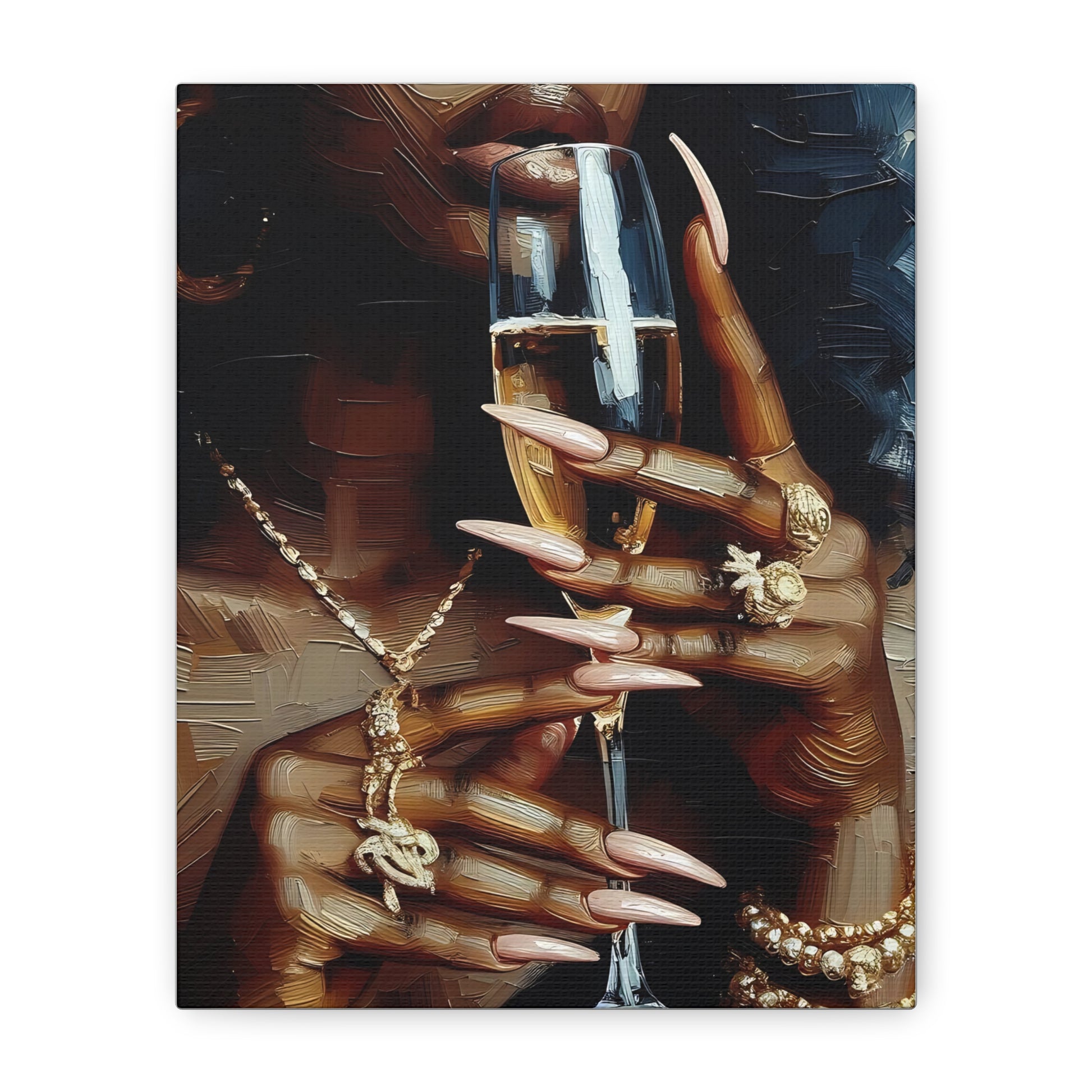 Elegant Canvas Wall Art, Chic Home Decor, Modern Art Piece, Fashion Wall Decor, Unique Artwork for Living Spaces