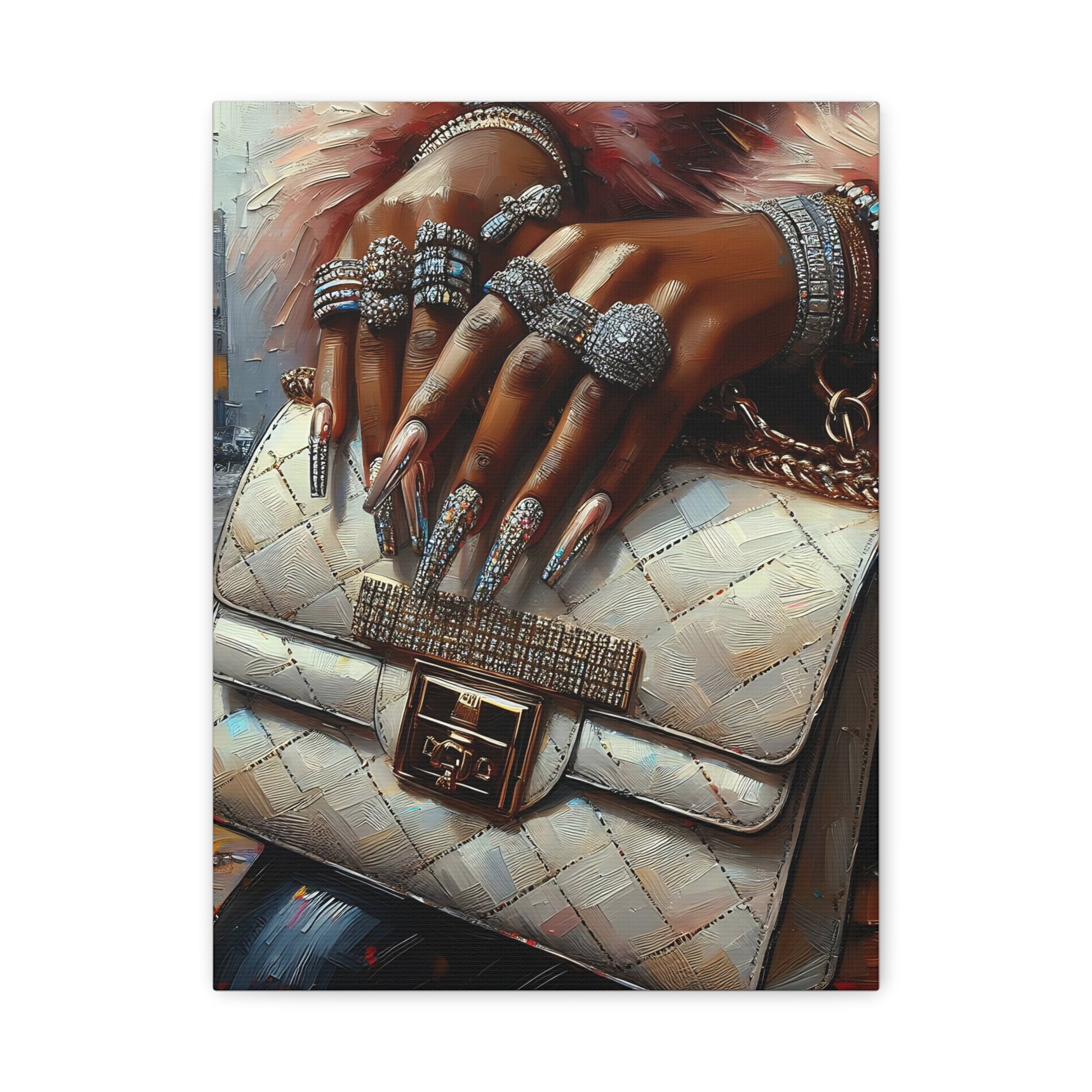 Stylish Hand Art Print, Modern Wall Décor, Fashion Art Canvas, Chic Home Gallery, Gift for Fashion Lovers, Glamorous Wall Art