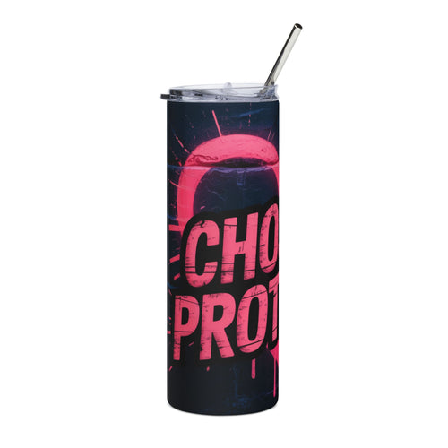'Chosen & Protected' Pink Graffiti Heart— 20oz Stainless Tumbler