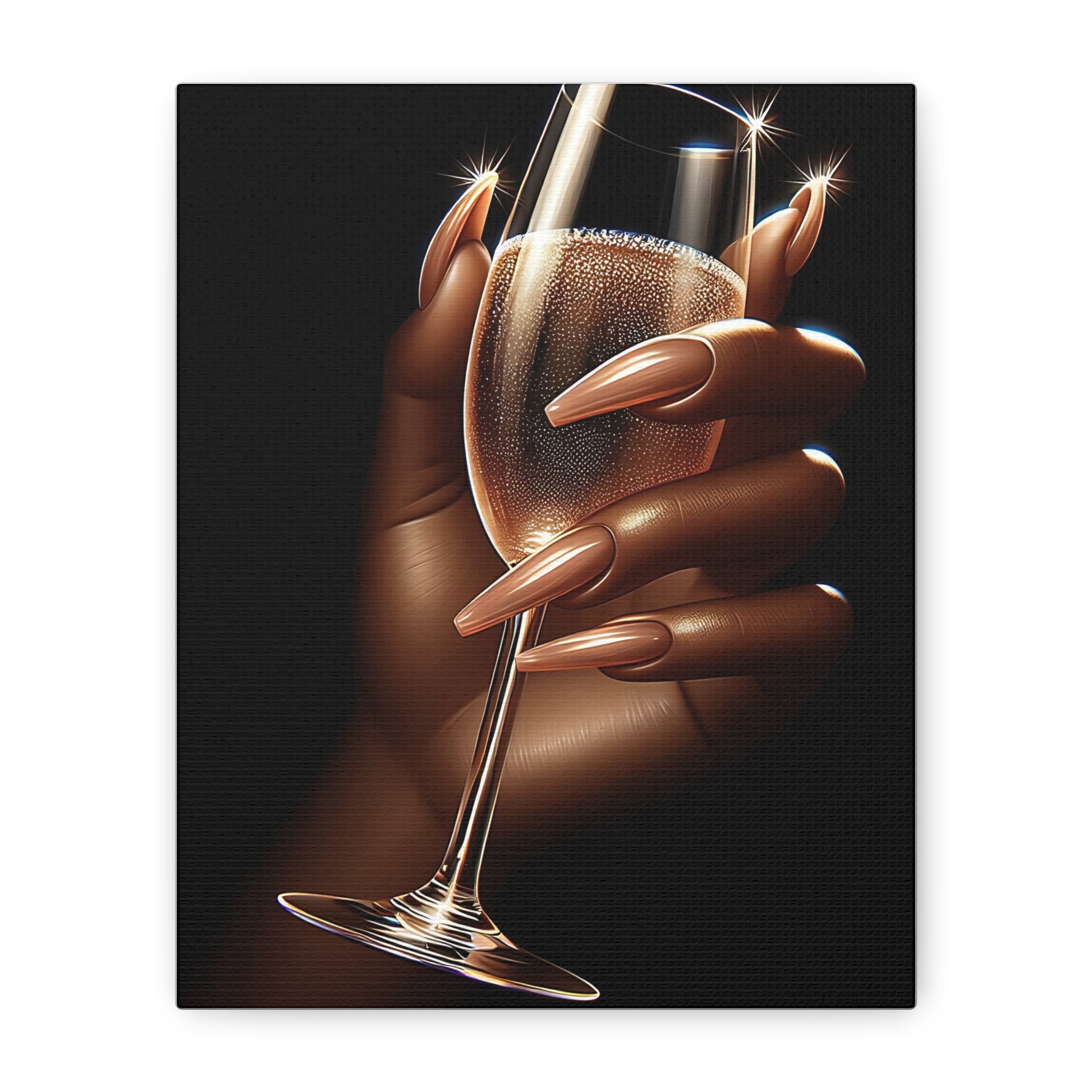 Elegant Champagne Toast Canvas Wall Art, Glamorous Home Decor, Chic Gift for Celebrations, Cocktail Party Art, Stylish Living Room [...]