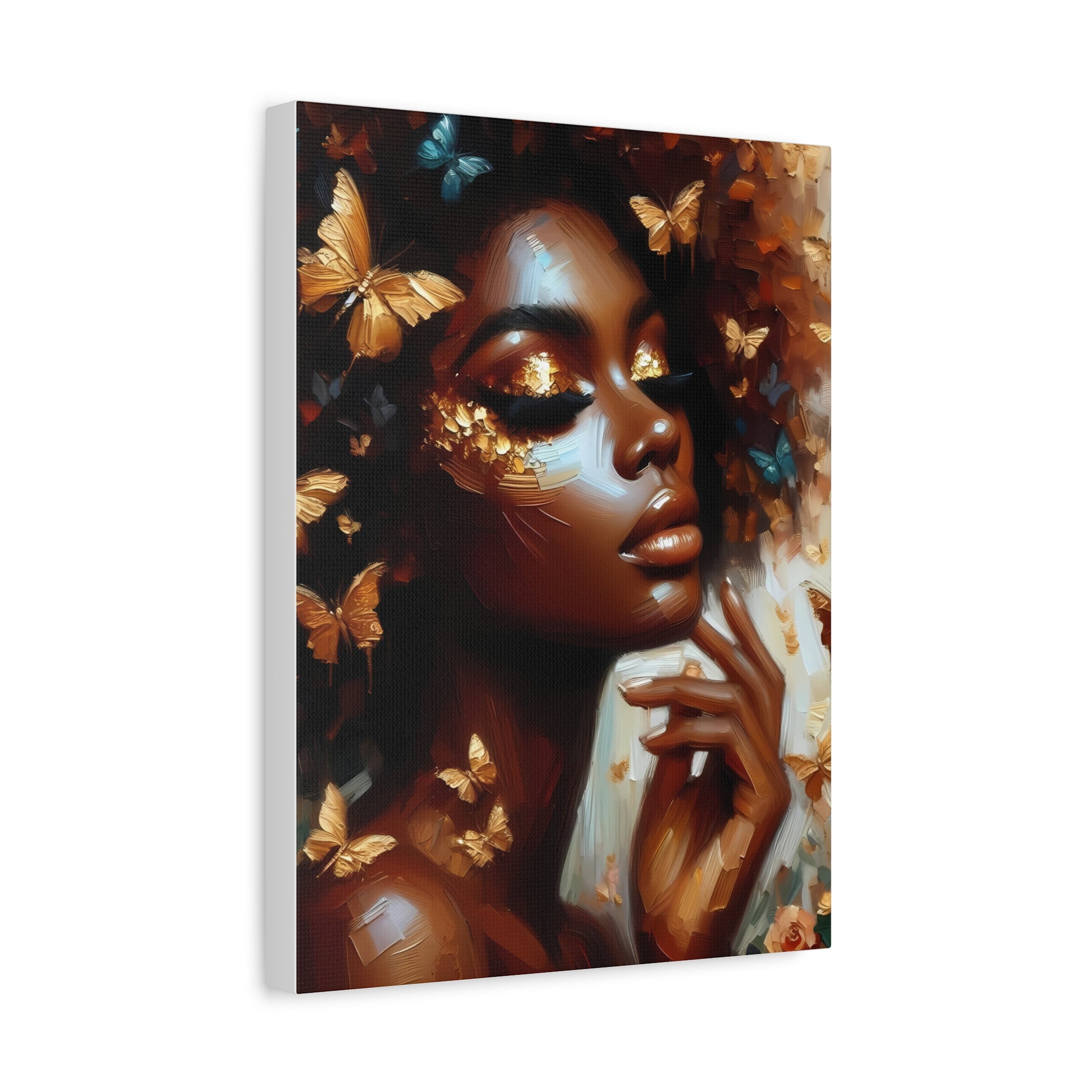 Butterfly Elegance Canvas Art, Inspirational Home Decor, Wall Art for Bedroom, Living Room, Gift Idea, Butterfly Artwork